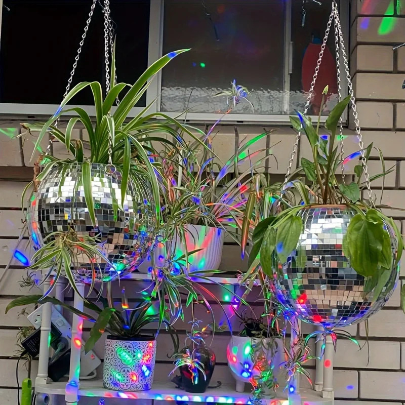 Self Watering Planter - Jardinière à boules de miroir Disco
