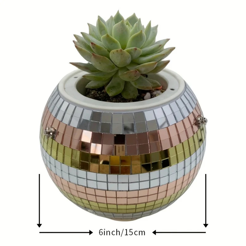 Jardinière à boules de miroir  - Self Watering Planter avis et prix