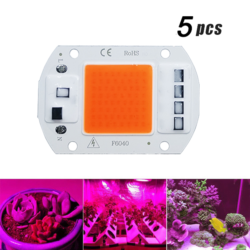5 pièces LED élèvent la puce d - Plant Grow Light Full Spectrum avis et prix